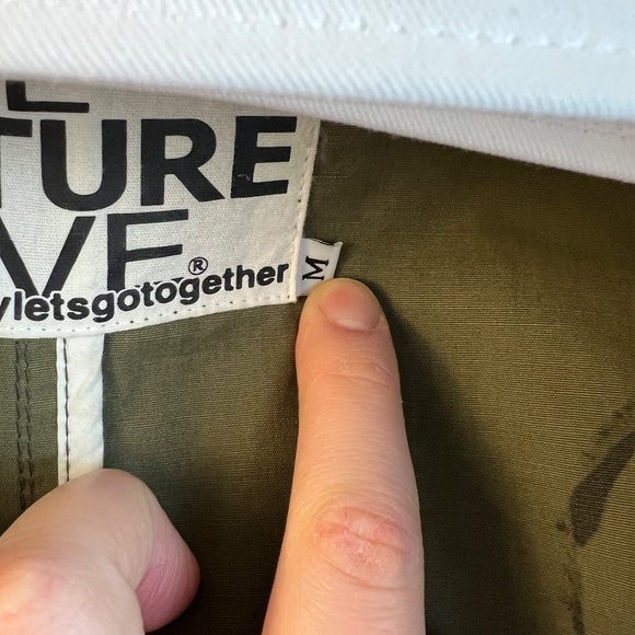 FreeCity - RARE & Vintage Safety Pin Texas Tokyo Moon Printed Army Kimono Size M - Picture 12 of 16